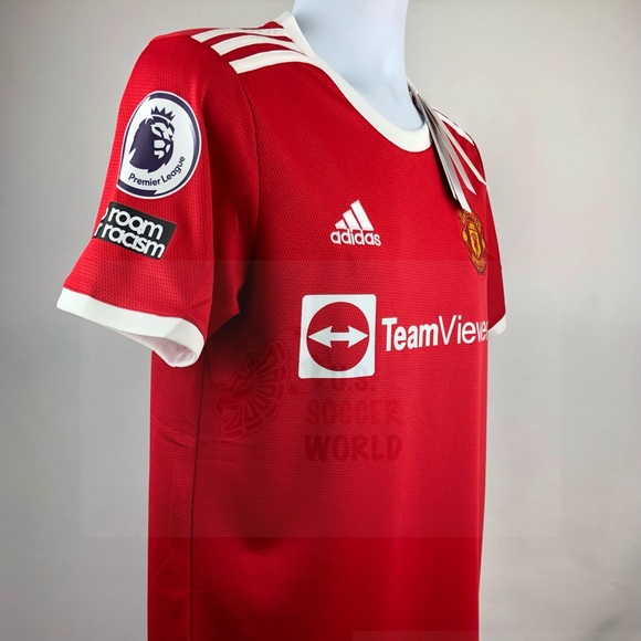 Cristiano Ronaldo #7 Manchester United 2021 Home Soccer Jersey Man U - Picture 6 of 16